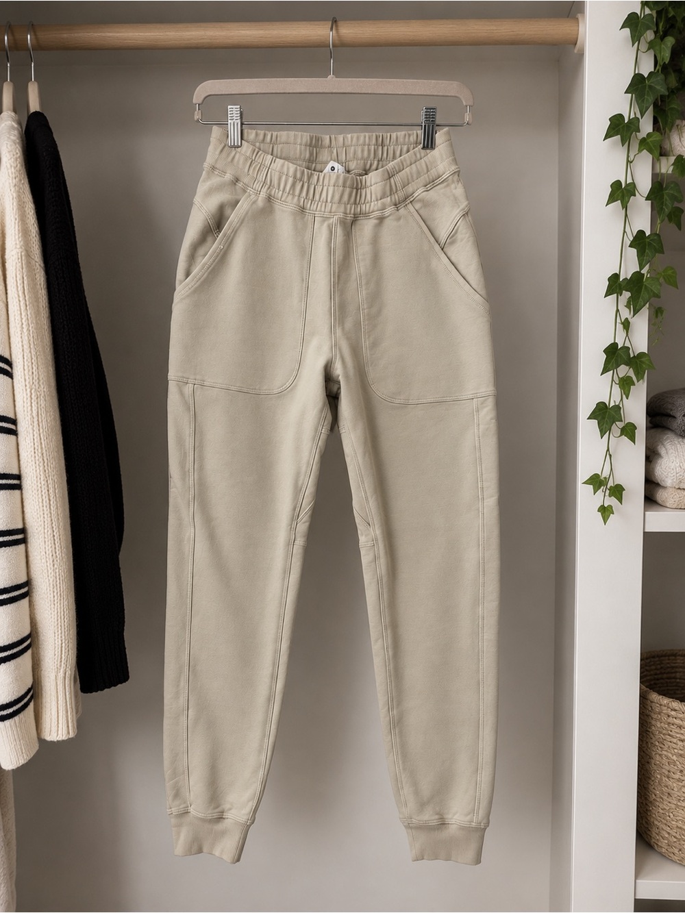 lululemon athletica Neutral Tan Jogger Pants